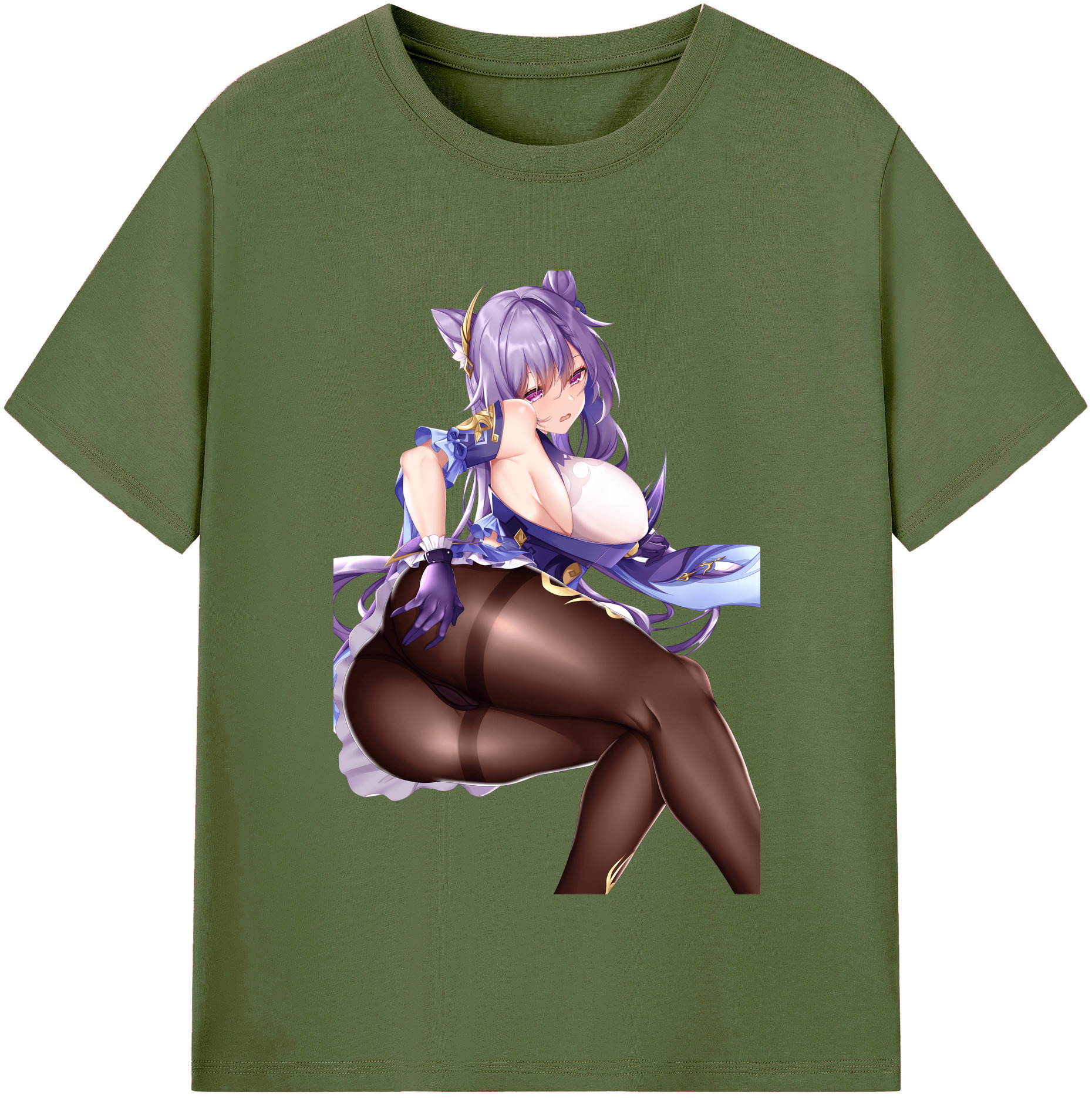 げんし神 刻晴 こくせい genshin Kokusei 綿100％半袖Tシャツ（フロントプリント）